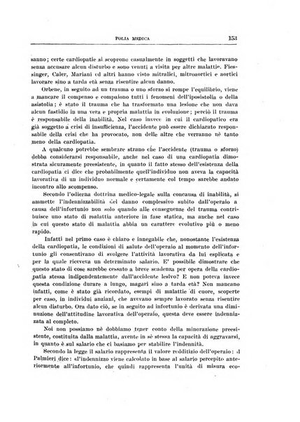 Folia medica periodico trimensile di patologia e clinica medica