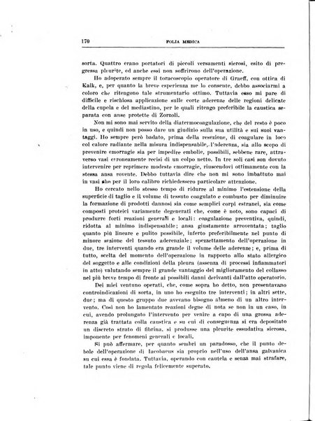 Folia medica periodico trimensile di patologia e clinica medica