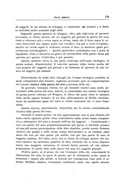 Folia medica periodico trimensile di patologia e clinica medica