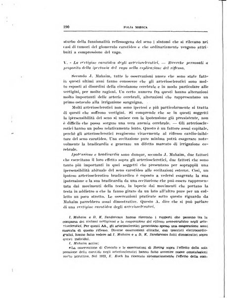 Folia medica periodico trimensile di patologia e clinica medica