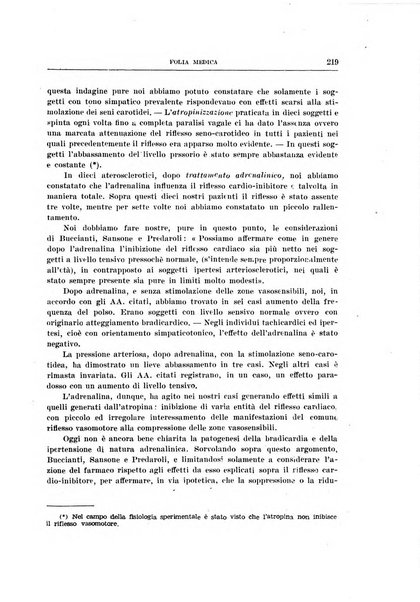 Folia medica periodico trimensile di patologia e clinica medica