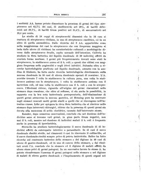 Folia medica periodico trimensile di patologia e clinica medica