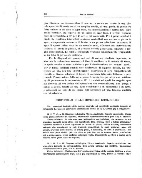 Folia medica periodico trimensile di patologia e clinica medica