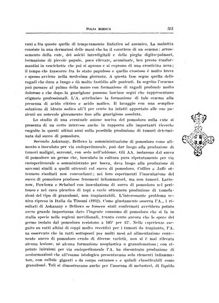 Folia medica periodico trimensile di patologia e clinica medica