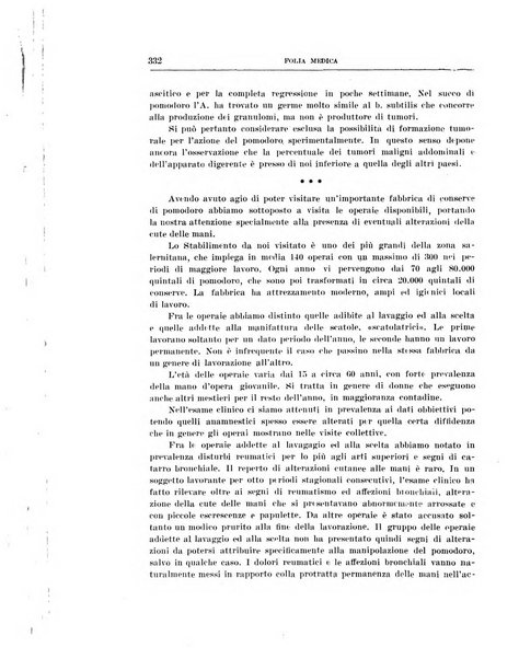 Folia medica periodico trimensile di patologia e clinica medica