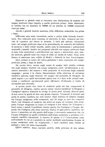 Folia medica periodico trimensile di patologia e clinica medica