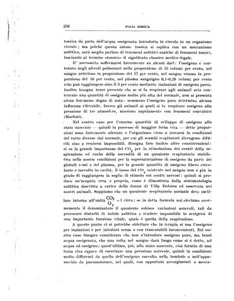 Folia medica periodico trimensile di patologia e clinica medica