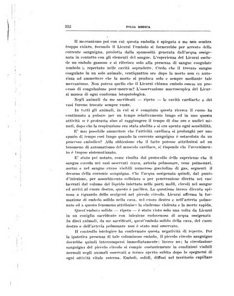 Folia medica periodico trimensile di patologia e clinica medica