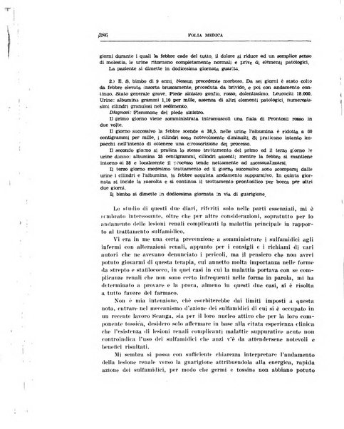 Folia medica periodico trimensile di patologia e clinica medica