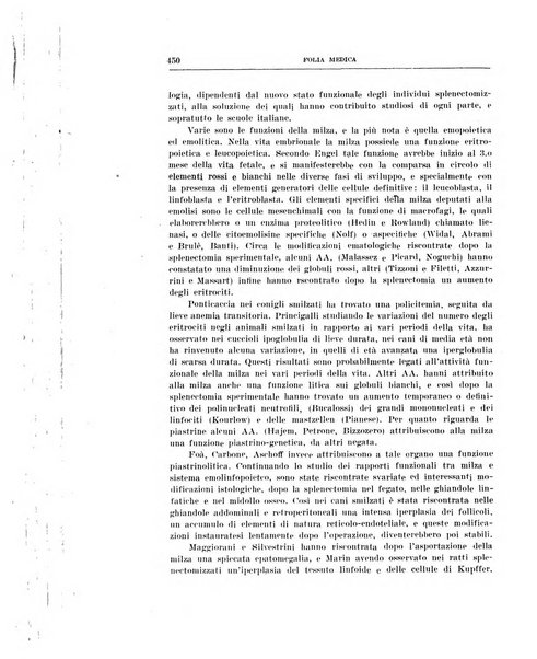 Folia medica periodico trimensile di patologia e clinica medica