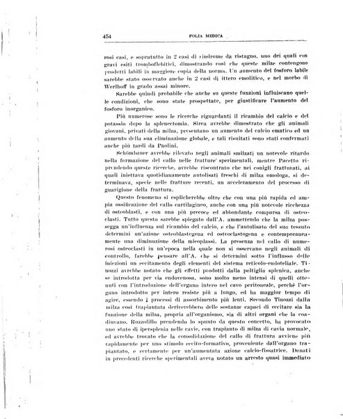 Folia medica periodico trimensile di patologia e clinica medica