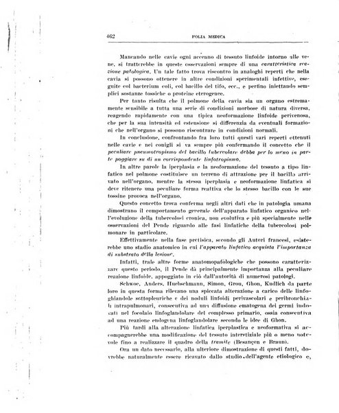 Folia medica periodico trimensile di patologia e clinica medica