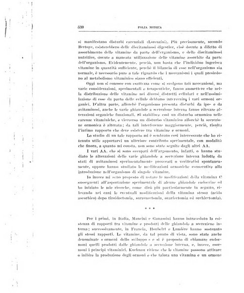 Folia medica periodico trimensile di patologia e clinica medica