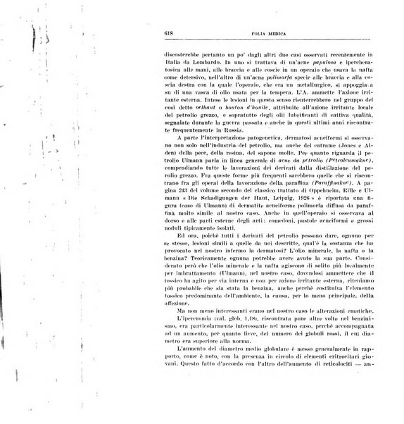 Folia medica periodico trimensile di patologia e clinica medica