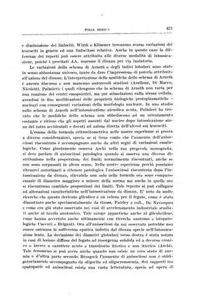 Folia medica periodico trimensile di patologia e clinica medica