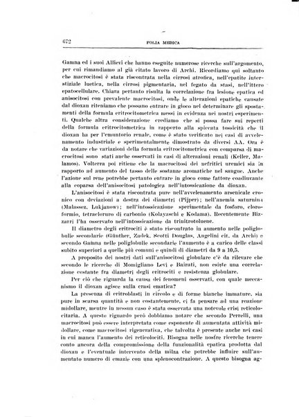 Folia medica periodico trimensile di patologia e clinica medica