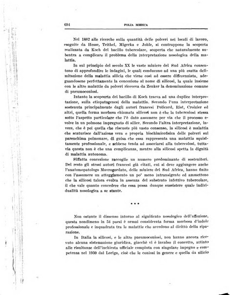 Folia medica periodico trimensile di patologia e clinica medica