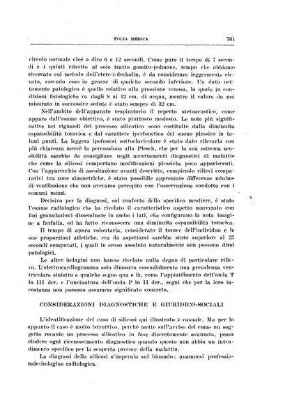 Folia medica periodico trimensile di patologia e clinica medica