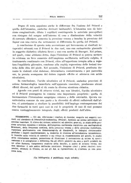 Folia medica periodico trimensile di patologia e clinica medica