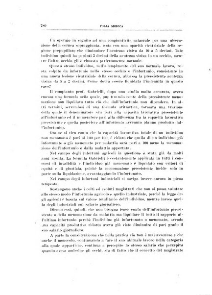 Folia medica periodico trimensile di patologia e clinica medica