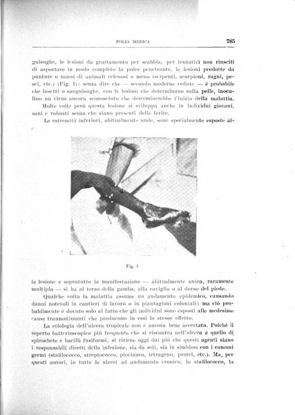 Folia medica periodico trimensile di patologia e clinica medica