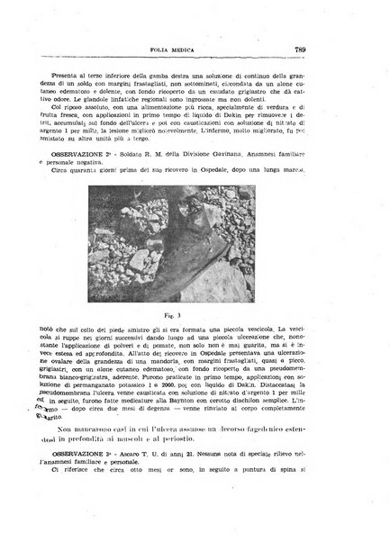 Folia medica periodico trimensile di patologia e clinica medica