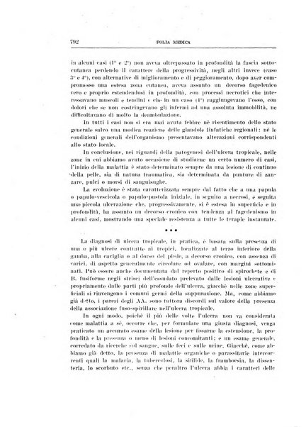 Folia medica periodico trimensile di patologia e clinica medica