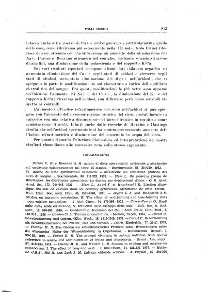 Folia medica periodico trimensile di patologia e clinica medica