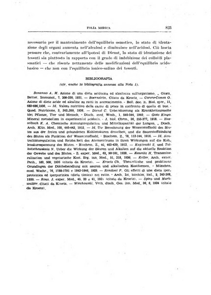 Folia medica periodico trimensile di patologia e clinica medica