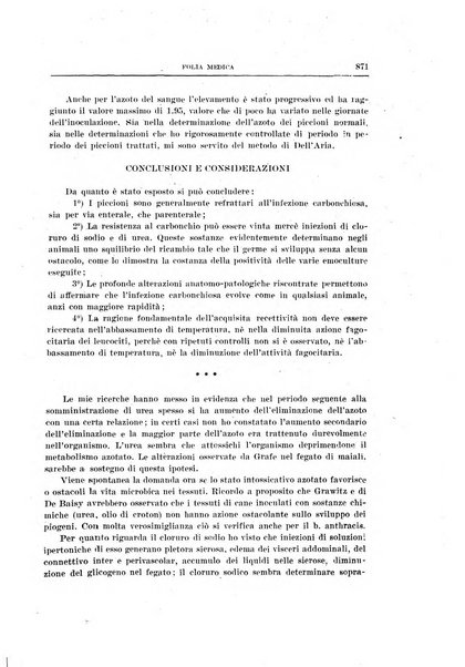 Folia medica periodico trimensile di patologia e clinica medica