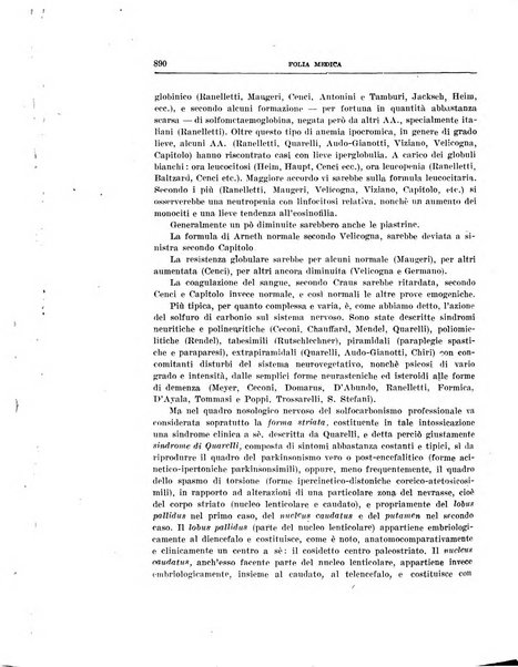 Folia medica periodico trimensile di patologia e clinica medica