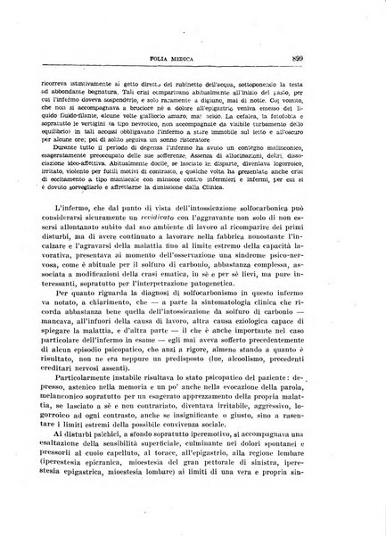 Folia medica periodico trimensile di patologia e clinica medica