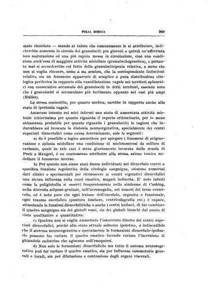 Folia medica periodico trimensile di patologia e clinica medica