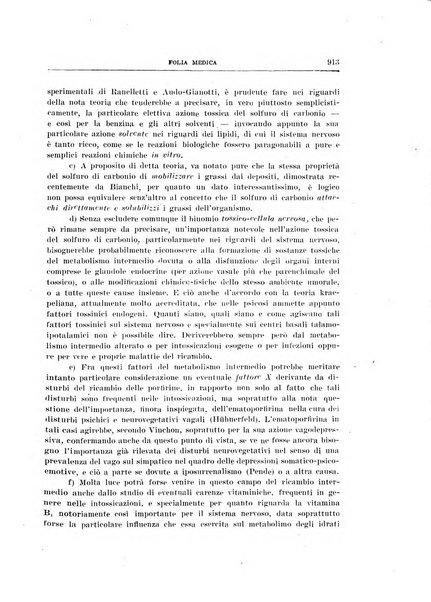 Folia medica periodico trimensile di patologia e clinica medica