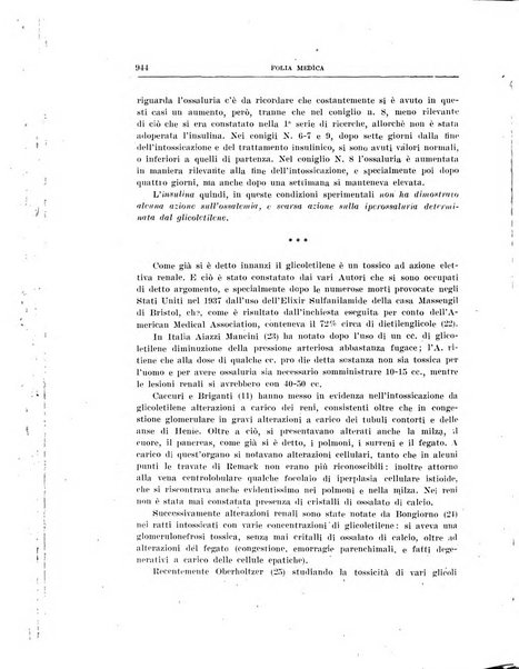 Folia medica periodico trimensile di patologia e clinica medica