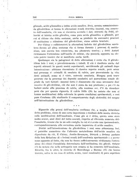 Folia medica periodico trimensile di patologia e clinica medica