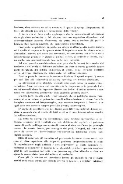 Folia medica periodico trimensile di patologia e clinica medica