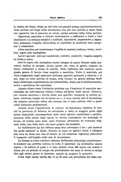 Folia medica periodico trimensile di patologia e clinica medica