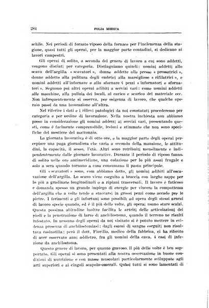 Folia medica periodico trimensile di patologia e clinica medica