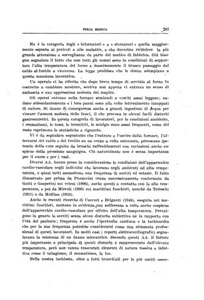 Folia medica periodico trimensile di patologia e clinica medica