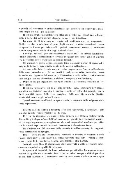 Folia medica periodico trimensile di patologia e clinica medica