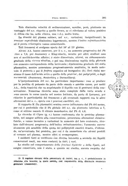 Folia medica periodico trimensile di patologia e clinica medica