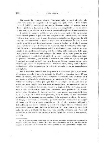 Folia medica periodico trimensile di patologia e clinica medica