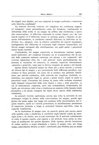 Folia medica periodico trimensile di patologia e clinica medica