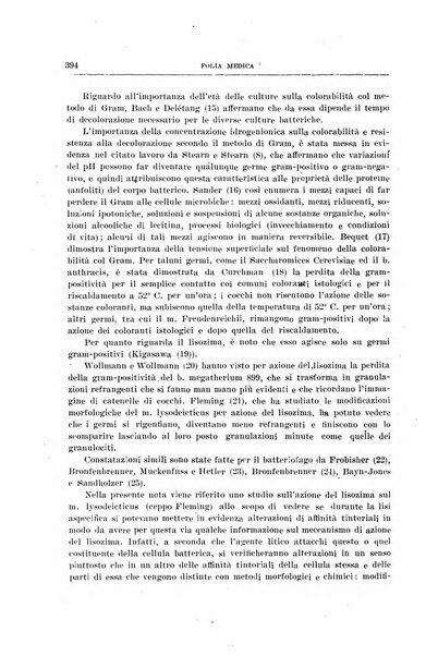 Folia medica periodico trimensile di patologia e clinica medica