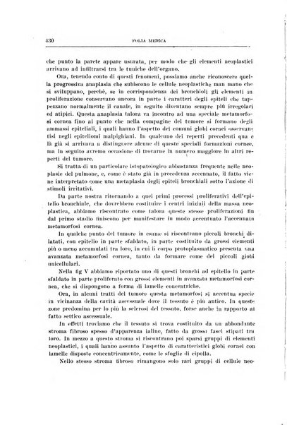 Folia medica periodico trimensile di patologia e clinica medica