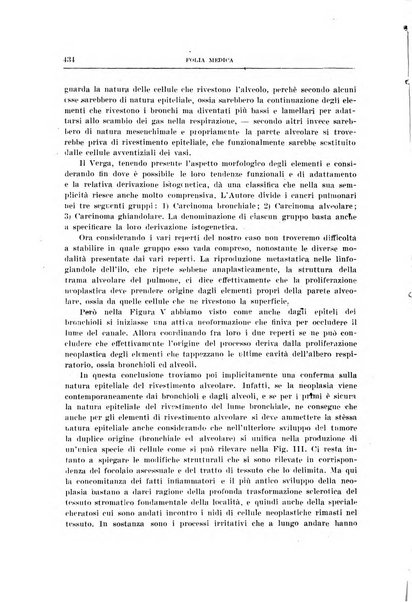 Folia medica periodico trimensile di patologia e clinica medica