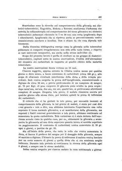 Folia medica periodico trimensile di patologia e clinica medica