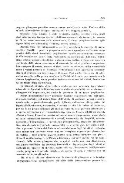 Folia medica periodico trimensile di patologia e clinica medica