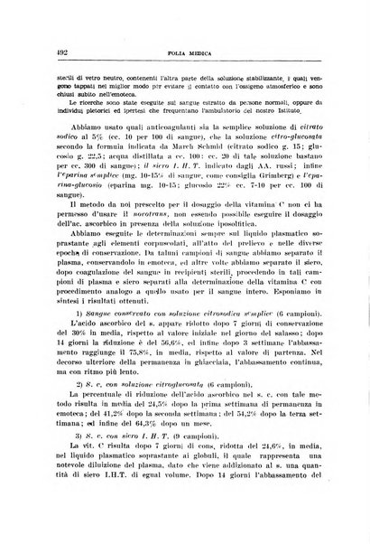 Folia medica periodico trimensile di patologia e clinica medica